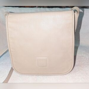 Longchamp Light Beige Crossbody Bag.